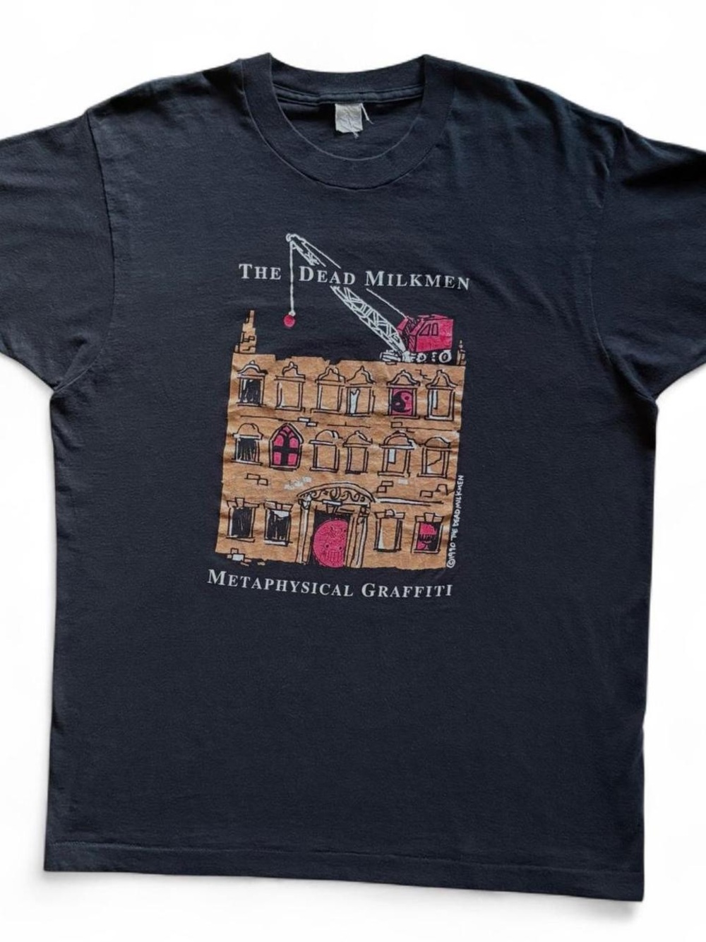 90s The Dead Milkmen Metaphysical Graffiti Tee Punk Band 100% Cotton Made in USA